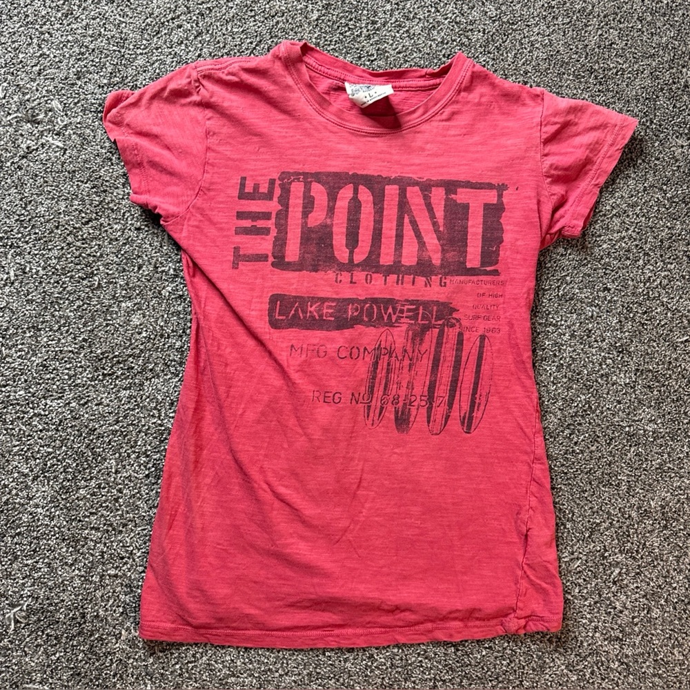 The Point Clothing Distressed Juniors T-shirt Tee (L) Large Lake Powell LLC